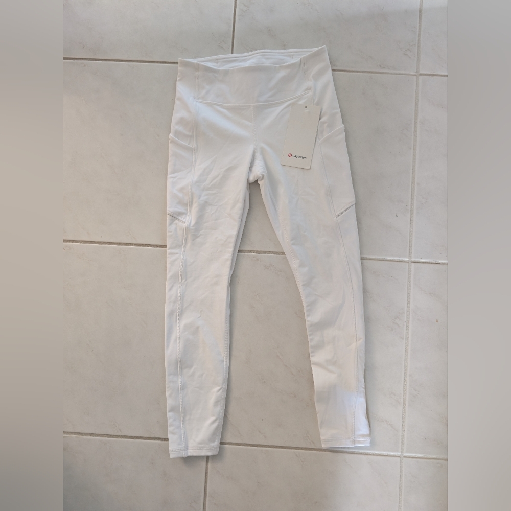NWT Lululemon Speed Up 7/8 Tight White Full-On Luxtreme Size 6